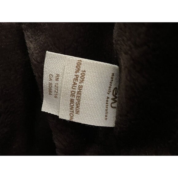 EMU Australia 100% Sheepskin Brown Leather Vest Size SMALL - Picture 8 of 16